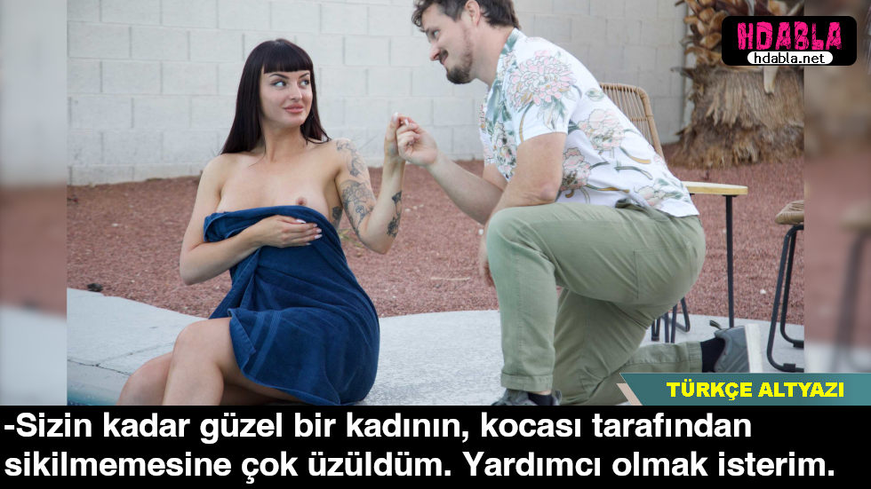 Havuz başında çıplak oturan evli mutsuz kadını görünce yazıldı